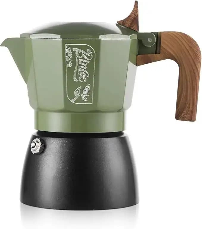 Moka Italiana Hexágono Verde Bincoo